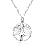 fashion silver color jewelry elegant charm necklace women