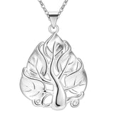 fashion silver color jewelry elegant charm necklace women