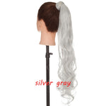 s-noilite 23" Long Curly Clip In Hair Tail False Hair Ponytail