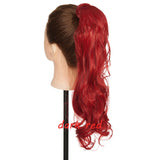 s-noilite 23" Long Curly Clip In Hair Tail False Hair Ponytail