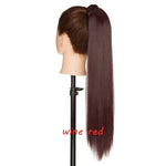 s-noilite 23" Long Curly Clip In Hair Tail False Hair Ponytail