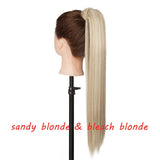 s-noilite 23" Long Curly Clip In Hair Tail False Hair Ponytail