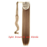 s-noilite 23" Long Curly Clip In Hair Tail False Hair Ponytail