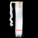s-noilite 23" Long Curly Clip In Hair Tail False Hair Ponytail