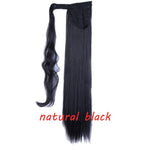 s-noilite 23" Long Curly Clip In Hair Tail False Hair Ponytail