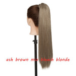 s-noilite 23" Long Curly Clip In Hair Tail False Hair Ponytail
