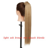 s-noilite 23" Long Curly Clip In Hair Tail False Hair Ponytail