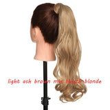s-noilite 23" Long Curly Clip In Hair Tail False Hair Ponytail