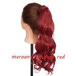 s-noilite 23" Long Curly Clip In Hair Tail False Hair Ponytail