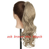 s-noilite 23" Long Curly Clip In Hair Tail False Hair Ponytail