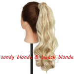 s-noilite 23" Long Curly Clip In Hair Tail False Hair Ponytail