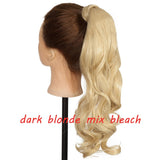 s-noilite 23" Long Curly Clip In Hair Tail False Hair Ponytail