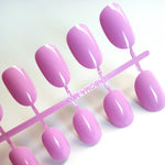 Artificial Oval Fake Nails Clear Plastic Soft Pink False Nails