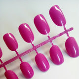 Artificial Oval Fake Nails Clear Plastic Soft Pink False Nails