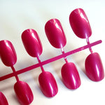 Artificial Oval Fake Nails Clear Plastic Soft Pink False Nails