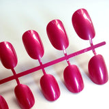 Artificial Oval Fake Nails Clear Plastic Soft Pink False Nails