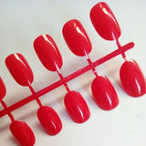 Artificial Oval Fake Nails Clear Plastic Soft Pink False Nails