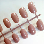 Artificial Oval Fake Nails Clear Plastic Soft Pink False Nails