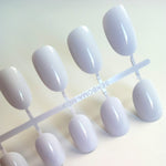 Artificial Oval Fake Nails Clear Plastic Soft Pink False Nails