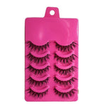 5 Pairs New Fashion Women Soft Natural Long Cross Fake Eye Lashes