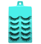 5 Pairs New Fashion Women Soft Natural Long Cross Fake Eye Lashes