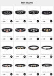 High quality fashion black anchor bracelet men's charm survival rope chain leather friendship bracelet men and women jewelry