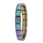 Women's Jewelry  Itanlian Elastic Charm Bracelet  Fashion Silver Stainless Steel Bangle ST-Silver