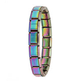 Women's Jewelry  Itanlian Elastic Charm Bracelet  Fashion Silver Stainless Steel Bangle ST-Silver