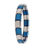 Women's Jewelry  Itanlian Elastic Charm Bracelet  Fashion Silver Stainless Steel Bangle ST-Silver