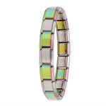 Women's Jewelry  Itanlian Elastic Charm Bracelet  Fashion Silver Stainless Steel Bangle ST-Silver