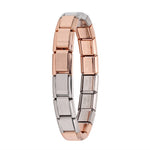 Women's Jewelry  Itanlian Elastic Charm Bracelet  Fashion Silver Stainless Steel Bangle ST-Silver
