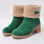 Women Ankle Boots Fur Warm Snow Booties for Winter