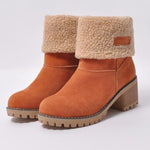 Women Ankle Boots Fur Warm Snow Booties for Winter