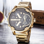 Montre luxe Military Clock Leather  Watch Men's Sport Quartz Diesels Watch