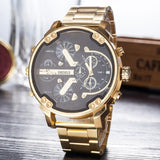 Montre luxe Military Clock Leather  Watch Men's Sport Quartz Diesels Watch