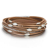 Pink Color Leather Bracelets For Women