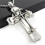 Fashion Gold Silver Cross Necklace