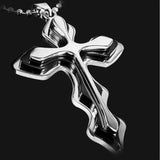 Fashion Gold Silver Cross Necklace