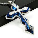Fashion Gold Silver Cross Necklace