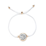 Fashion Round Druzy Drusy Bracelet Faux Resin Druse Stone Adjustable Rope Cord Bracelet Jewelry for Women/Girlfriend Gift