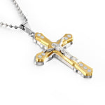 Fashion Gold Silver Cross Necklace