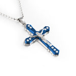Fashion Gold Silver Cross Necklace
