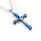 Fashion Gold Silver Cross Necklace