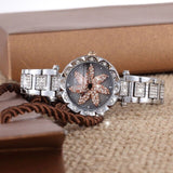 Fashion Rotation Flower Diamond Women Watches