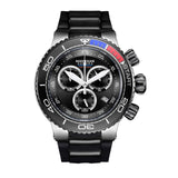 Brand Luxury Blue Sport Watch for Men Rose Gold Waterproof Watches Rubber Strap Relogio Masculino RGA3168