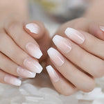 Ombre French Ballerina Fake Nail