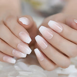 Ombre French Ballerina Fake Nail