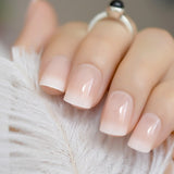 Ombre French Ballerina Fake Nail