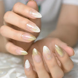 Ombre French Ballerina Fake Nail
