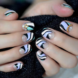 Ombre French Ballerina Fake Nail